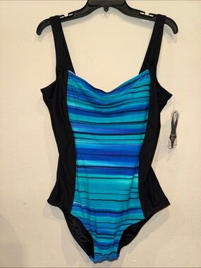 NWT Beach Diva one piece swimsuit size 18 or 16